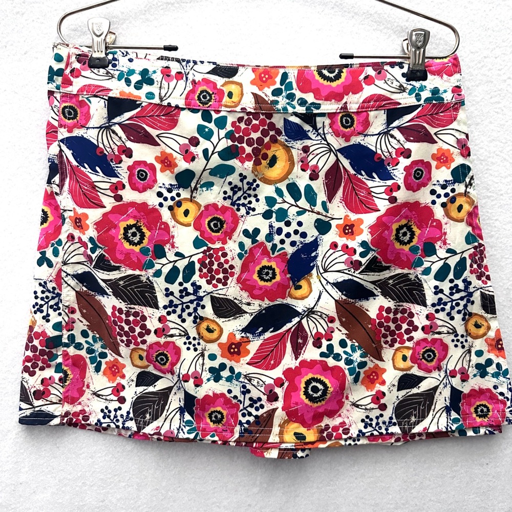 RipSkirt Hawaii M Paia Maui Anemone Floral Tropical Adjustable Beach Cover Up